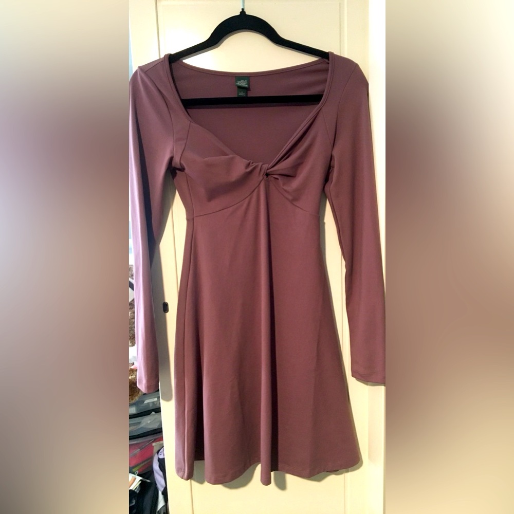 Wild Fable Long Sleeve Twist Front Dress